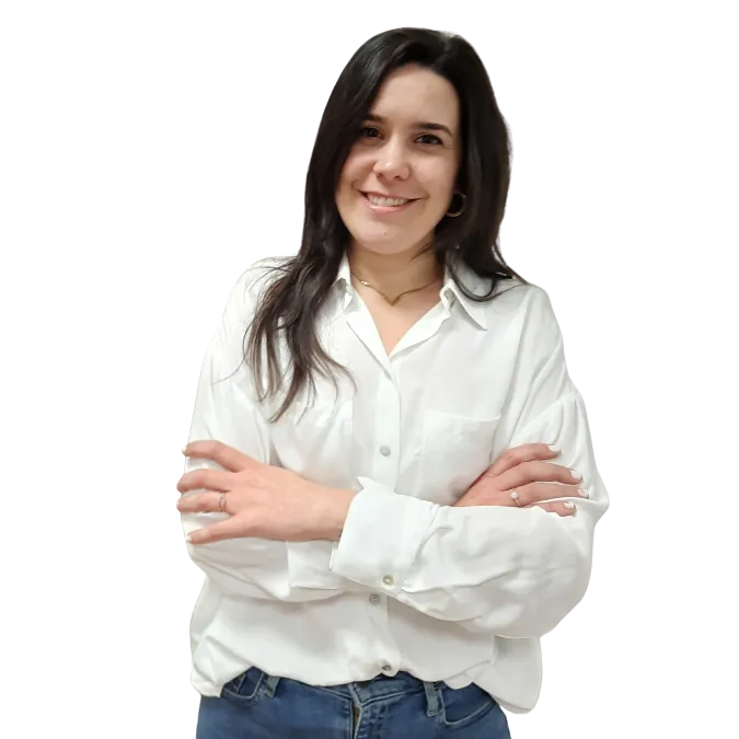 Recorte de Irene Arilla sonriente